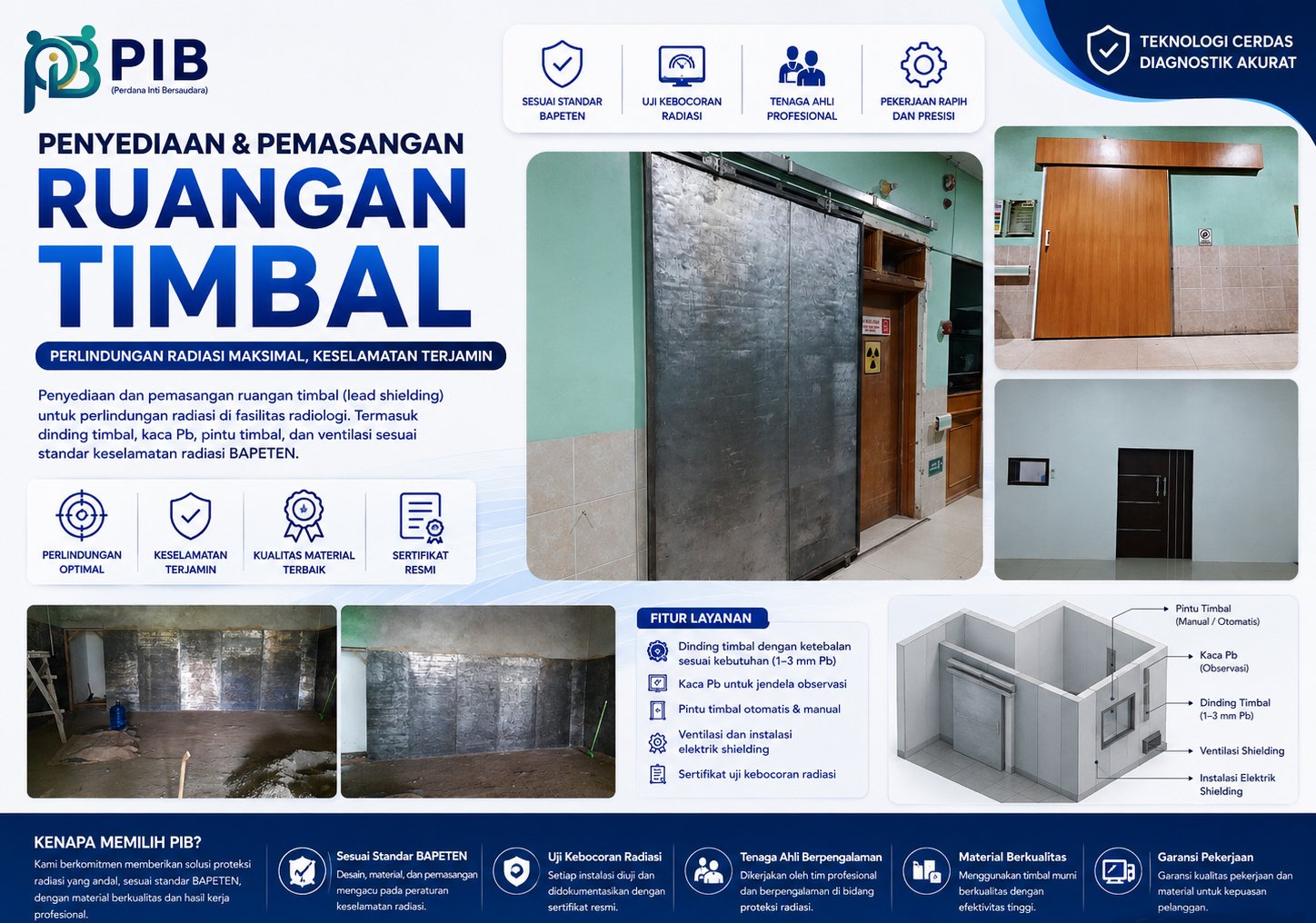 Penyediaan dan pemasangan  Timbal